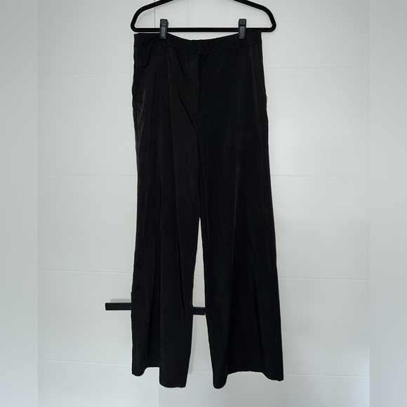 Lulu’s So Get This Black High Waisted Wide Leg Trouser Pants - Picture 3 of 4